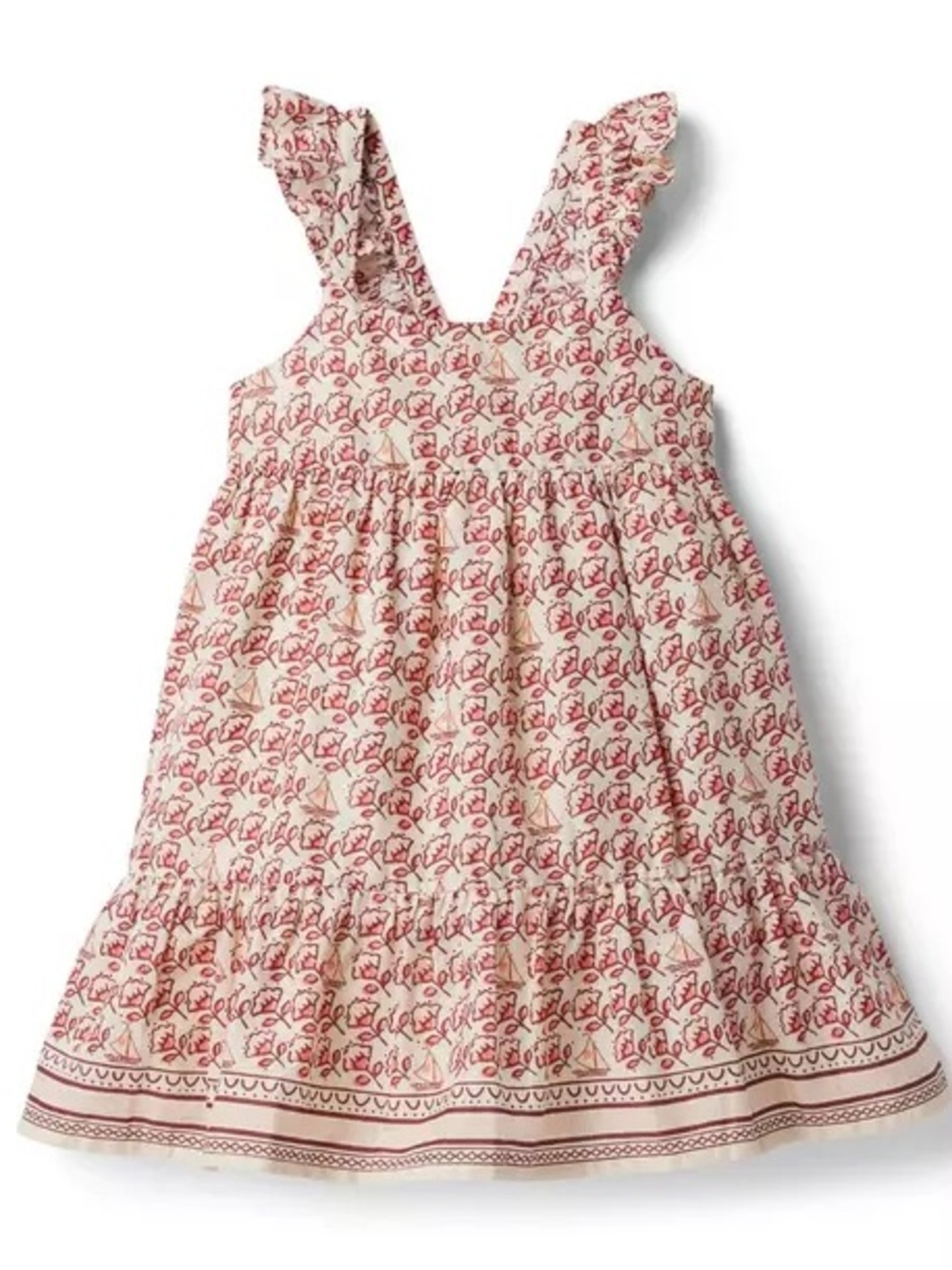 NWT JAINE AND JACK DISNEY MOANA WAYFINDER FLORAL DRESS MAROO FLORAL KIDS 12